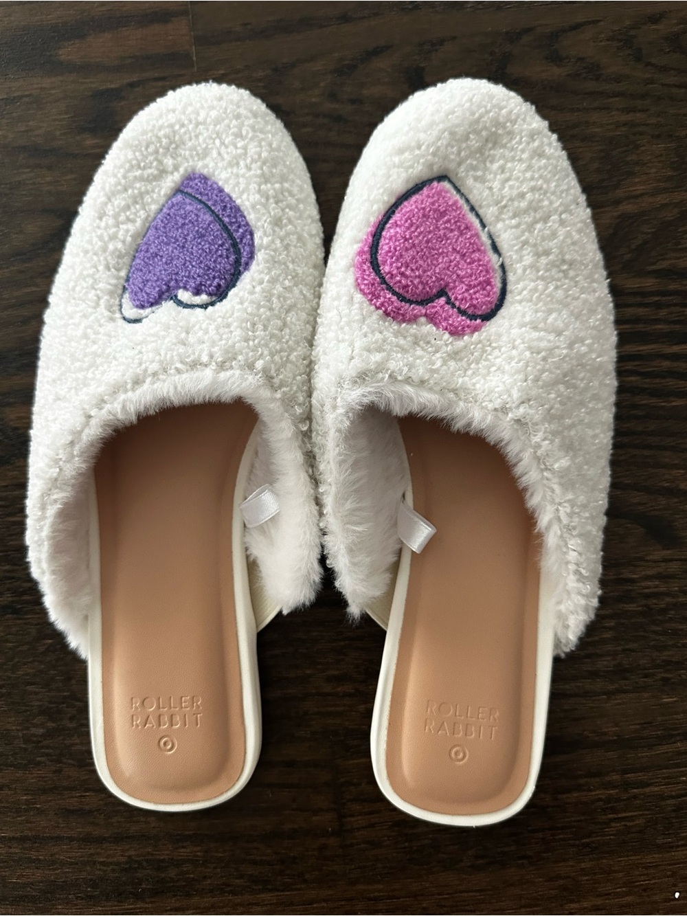 Roller Rabbit x Target White Slip-On Slippers